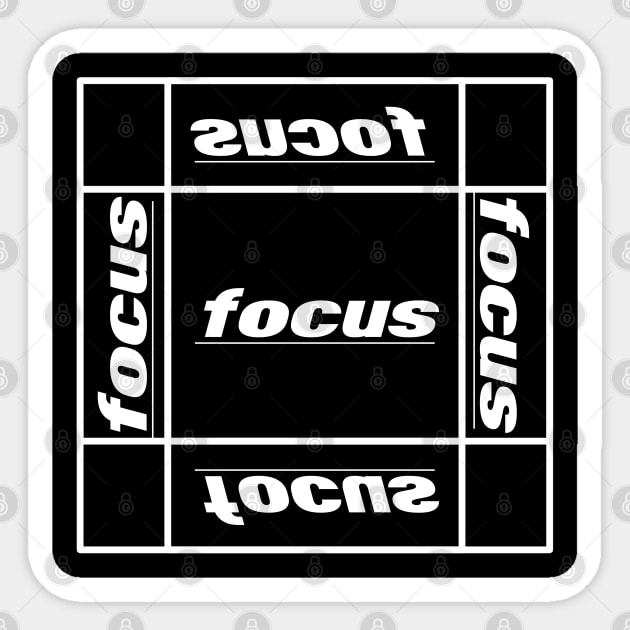 Focus Sticker by PANGANDOY